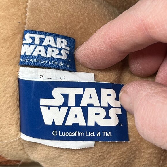 Star Wars Yoda Plush Stuffed Animal Removeable Jedi Robe Jay Franco 13" Sitting - Picture 5 of 11